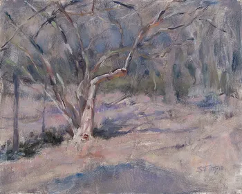 Painting Oil_Reflected Sun_10x8